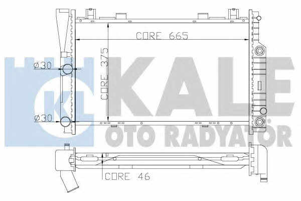 Kale Oto Radiator 351700 Радіатор охолодження двигуна 351700: Приваблива ціна - Купити у Польщі на 2407.PL!