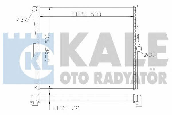 Kale Oto Radiator 354500 Radiator, engine cooling 354500: Buy near me in Poland at 2407.PL - Good price!