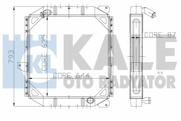 Kale Oto Radiator 114400 Chłodnica, układ chłodzenia silnika 114400: Atrakcyjna cena w Polsce na 2407.PL - Zamów teraz!