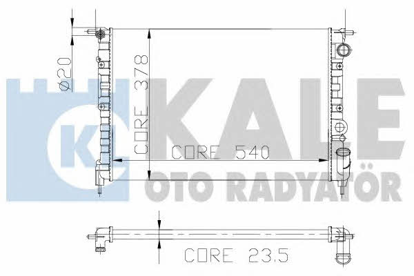 Kale Oto Radiator 108300 Radiator, engine cooling 108300: Buy near me in Poland at 2407.PL - Good price!