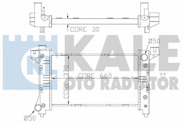 Kale Oto Radiator 355700 Radiator, engine cooling 355700: Buy near me in Poland at 2407.PL - Good price!