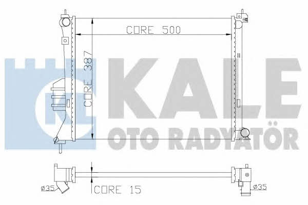 Kale Oto Radiator 358600 Радиатор охлаждения двигателя 358600: Отличная цена - Купить в Польше на 2407.PL!