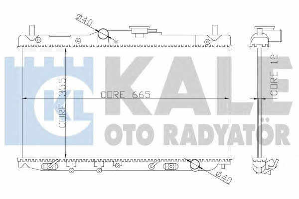 Kale Oto Radiator 357700 Радиатор охлаждения двигателя 357700: Отличная цена - Купить в Польше на 2407.PL!