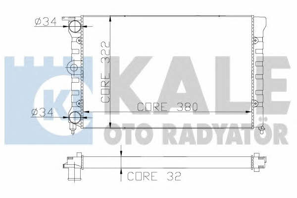 Kale Oto Radiator 139400 Радіатор охолодження двигуна 139400: Приваблива ціна - Купити у Польщі на 2407.PL!