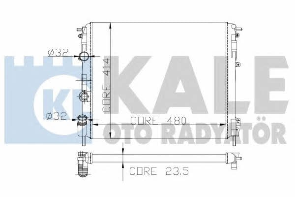 Kale Oto Radiator 246200 Радіатор охолодження двигуна 246200: Приваблива ціна - Купити у Польщі на 2407.PL!