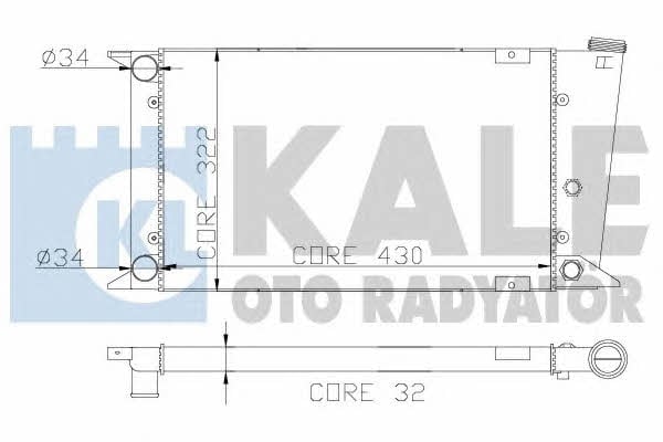 Kale Oto Radiator 118000 Радиатор охлаждения двигателя 118000: Купить в Польше - Отличная цена на 2407.PL!