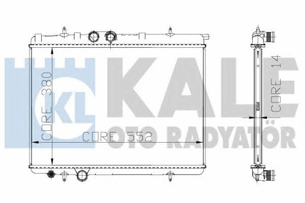 Kale Oto Radiator 216699 Radiator, engine cooling 216699: Buy near me in Poland at 2407.PL - Good price!