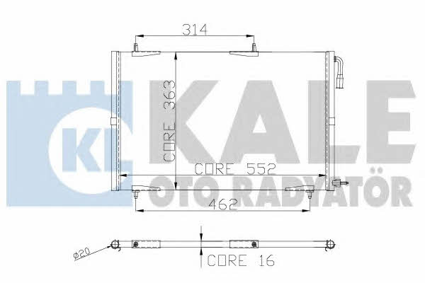 Kale Oto Radiator 248300 Радіатор кондиціонера (Конденсатор) 248300: Приваблива ціна - Купити у Польщі на 2407.PL!