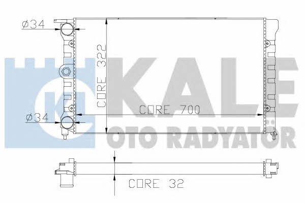 Kale Oto Radiator 139700 Радиатор охлаждения двигателя 139700: Отличная цена - Купить в Польше на 2407.PL!