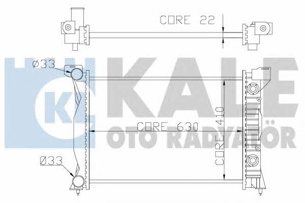 Kale Oto Radiator 352900 Радиатор охлаждения двигателя 352900: Отличная цена - Купить в Польше на 2407.PL!