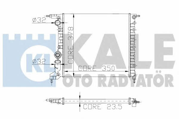 Kale Oto Radiator 146700 Радиатор охлаждения двигателя 146700: Отличная цена - Купить в Польше на 2407.PL!