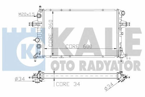 Kale Oto Radiator 138300 Radiator, engine cooling 138300: Buy near me in Poland at 2407.PL - Good price!