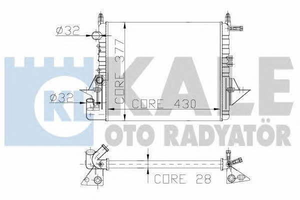 Kale Oto Radiator 137500 Радиатор охлаждения двигателя 137500: Отличная цена - Купить в Польше на 2407.PL!