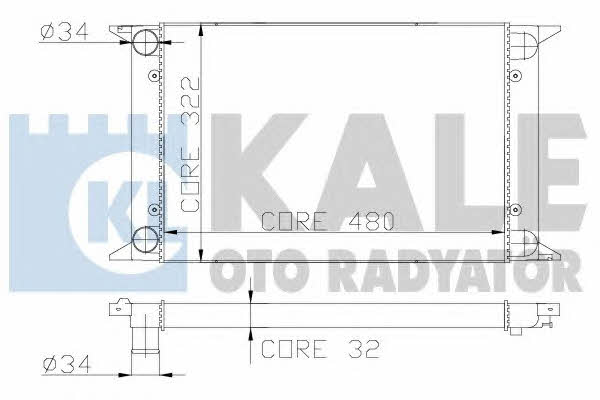 Kale Oto Radiator 139000 Радіатор охолодження двигуна 139000: Приваблива ціна - Купити у Польщі на 2407.PL!