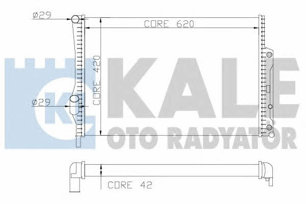 Kale Oto Radiator 360400 Radiator, engine cooling 360400: Buy near me in Poland at 2407.PL - Good price!