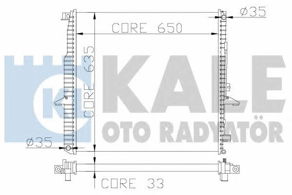 Kale Oto Radiator 350200 Радиатор охлаждения двигателя 350200: Отличная цена - Купить в Польше на 2407.PL!