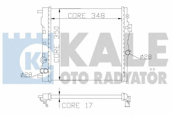 Kale Oto Radiator 383800 Радіатор охолодження двигуна 383800: Приваблива ціна - Купити у Польщі на 2407.PL!