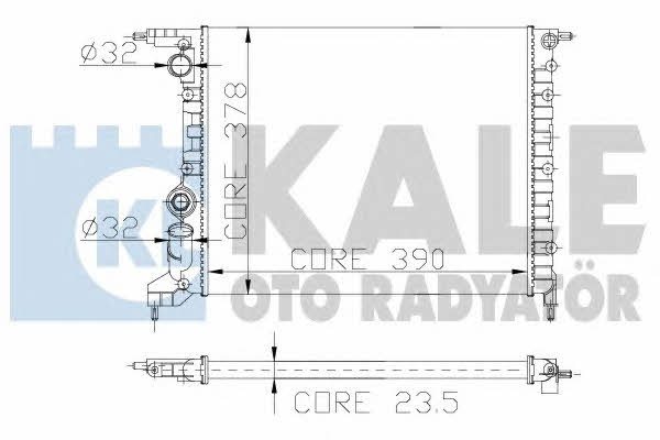 Kale Oto Radiator 126600 Radiator, engine cooling 126600: Buy near me at 2407.PL in Poland at an Affordable price!