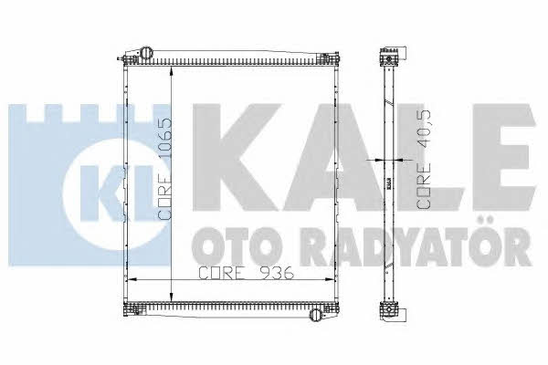 Kale Oto Radiator 272300 Radiator, engine cooling 272300: Buy near me in Poland at 2407.PL - Good price!