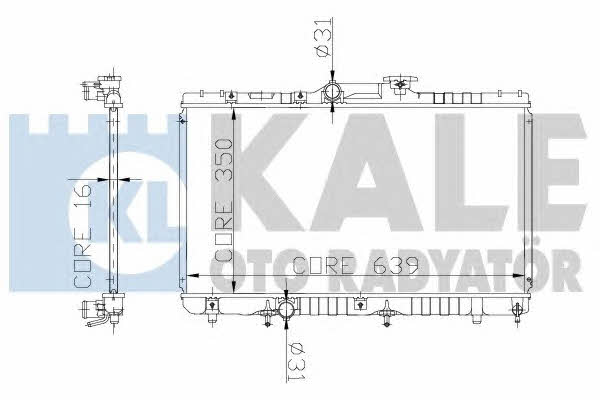 Kale Oto Radiator 136600 Радиатор охлаждения двигателя 136600: Отличная цена - Купить в Польше на 2407.PL!