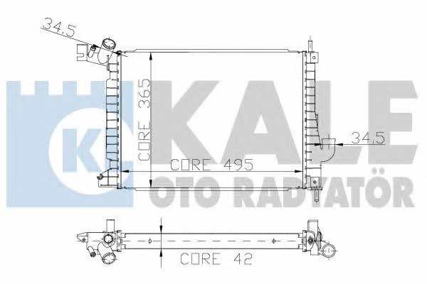 Kale Oto Radiator 179800 Radiator, engine cooling 179800: Buy near me in Poland at 2407.PL - Good price!