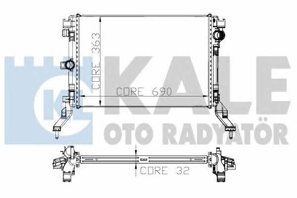 Kale Oto Radiator 273800 Радіатор охолодження двигуна 273800: Купити у Польщі - Добра ціна на 2407.PL!