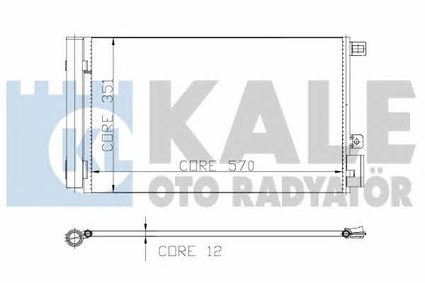 Kale Oto Radiator 196000 Радиатор кондиционера (Конденсатор) 196000: Отличная цена - Купить в Польше на 2407.PL!