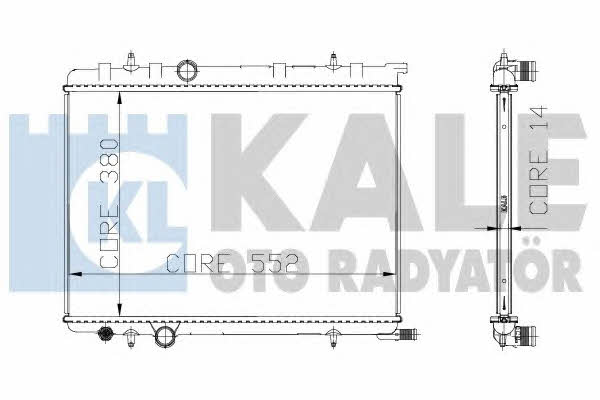 Kale Oto Radiator 216999 Radiator, engine cooling 216999: Buy near me in Poland at 2407.PL - Good price!