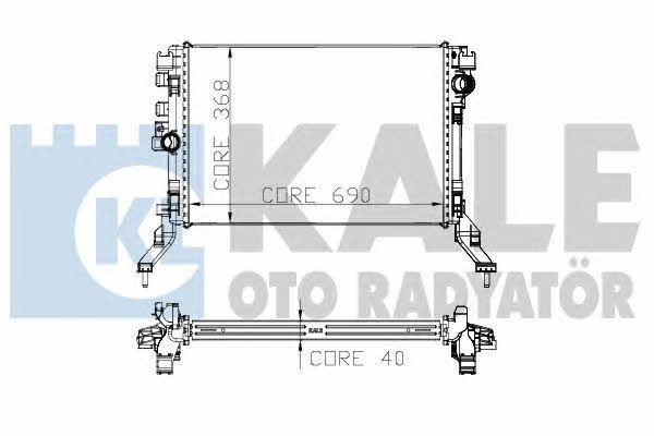 Kale Oto Radiator 273900 Радиатор охлаждения двигателя 273900: Купить в Польше - Отличная цена на 2407.PL!