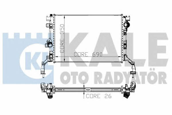 Kale Oto Radiator 273700 Радіатор охолодження двигуна 273700: Приваблива ціна - Купити у Польщі на 2407.PL!