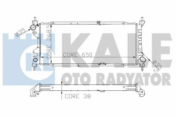 Kale Oto Radiator 156000 Радиатор охлаждения двигателя 156000: Отличная цена - Купить в Польше на 2407.PL!