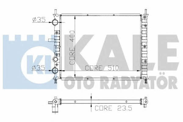 Kale Oto Radiator 231200 Radiator, engine cooling 231200: Buy near me at 2407.PL in Poland at an Affordable price!