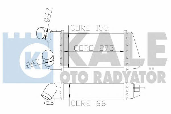 Kale Oto Radiator 344100 Intercooler, charger 344100: Buy near me in Poland at 2407.PL - Good price!