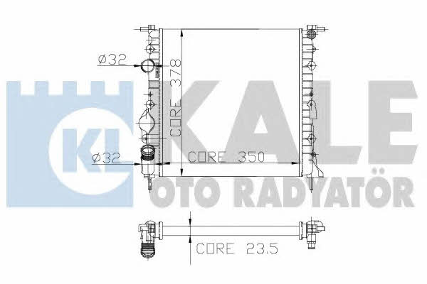 Kale Oto Radiator 159500 Радіатор охолодження двигуна 159500: Приваблива ціна - Купити у Польщі на 2407.PL!