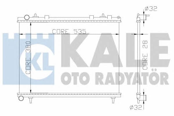 Kale Oto Radiator 352400 Radiator, engine cooling 352400: Buy near me in Poland at 2407.PL - Good price!