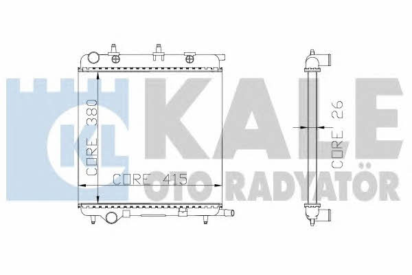 Kale Oto Radiator 285200 Radiator, engine cooling 285200: Buy near me in Poland at 2407.PL - Good price!