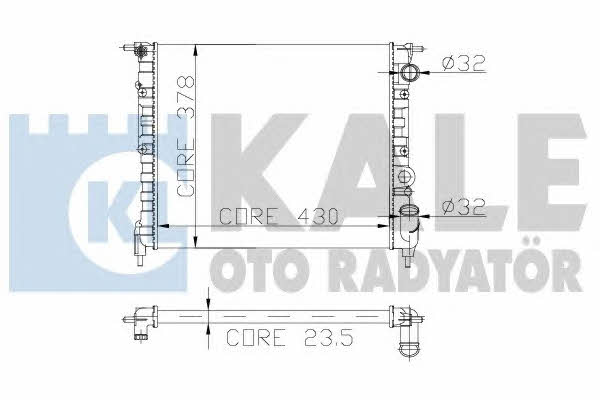 Kale Oto Radiator 161700 Радіатор охолодження двигуна 161700: Приваблива ціна - Купити у Польщі на 2407.PL!