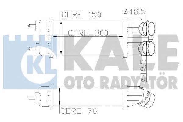 Kale Oto Radiator 343700 Intercooler, charger 343700: Buy near me in Poland at 2407.PL - Good price!