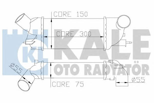 Kale Oto Radiator 343900 Intercooler, charger 343900: Buy near me in Poland at 2407.PL - Good price!