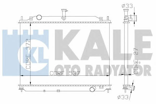 Kale Oto Radiator 369500 Радіатор охолодження двигуна 369500: Приваблива ціна - Купити у Польщі на 2407.PL!