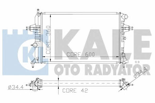 Kale Oto Radiator 141000 Радіатор охолодження двигуна 141000: Приваблива ціна - Купити у Польщі на 2407.PL!