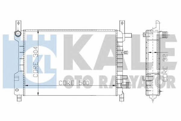 Kale Oto Radiator 146000 Радіатор охолодження двигуна 146000: Приваблива ціна - Купити у Польщі на 2407.PL!