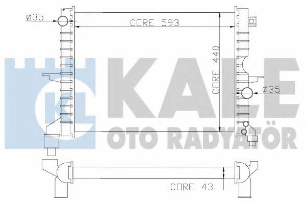 Kale Oto Radiator 350400 Radiator, engine cooling 350400: Buy near me in Poland at 2407.PL - Good price!