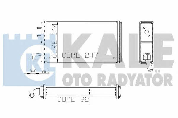 Kale Oto Radiator 271100 Радиатор отопителя салона 271100: Отличная цена - Купить в Польше на 2407.PL!