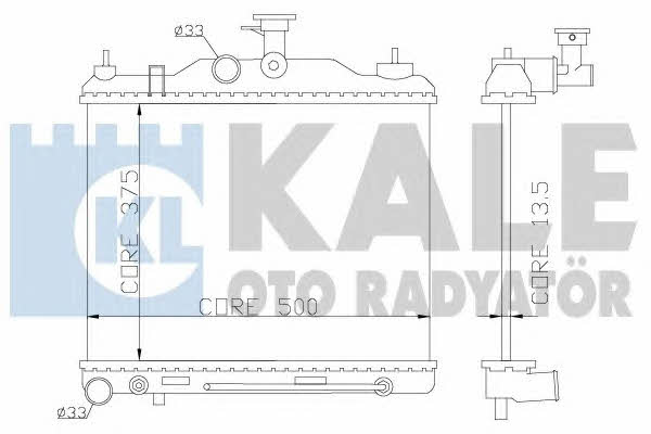 Kale Oto Radiator 369600 Радиатор охлаждения двигателя 369600: Отличная цена - Купить в Польше на 2407.PL!