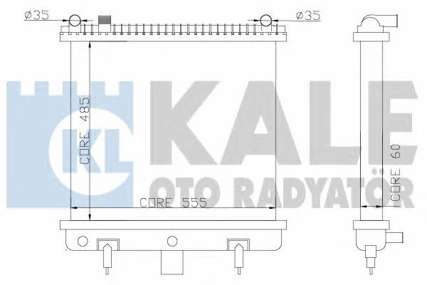 Kale Oto Radiator 350500 Radiator, engine cooling 350500: Buy near me at 2407.PL in Poland at an Affordable price!
