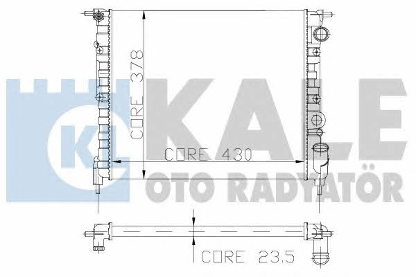 Kale Oto Radiator 108000 Радіатор охолодження двигуна 108000: Приваблива ціна - Купити у Польщі на 2407.PL!