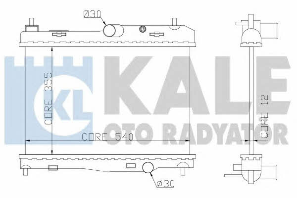 Kale Oto Radiator 356100 Радіатор охолодження двигуна 356100: Приваблива ціна - Купити у Польщі на 2407.PL!
