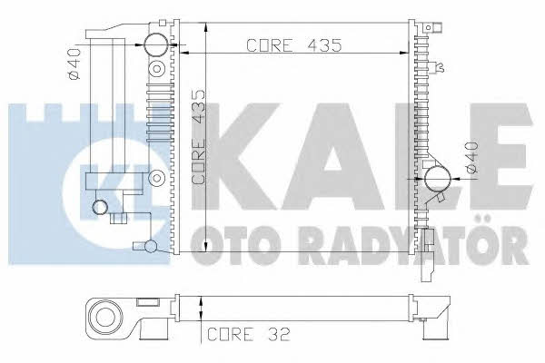 Kale Oto Radiator 349100 Радиатор охлаждения двигателя 349100: Отличная цена - Купить в Польше на 2407.PL!