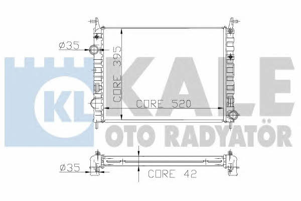 Kale Oto Radiator 214700 Радіатор охолодження двигуна 214700: Приваблива ціна - Купити у Польщі на 2407.PL!